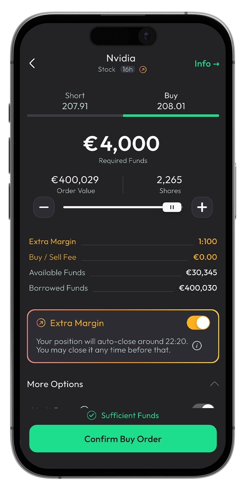 extra margin mobile