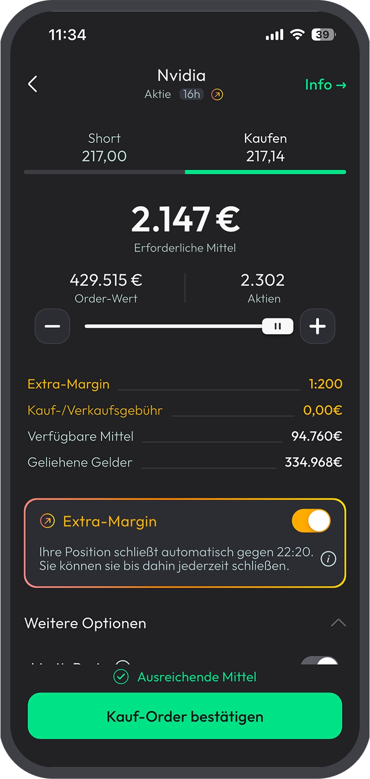 extra margin mobile