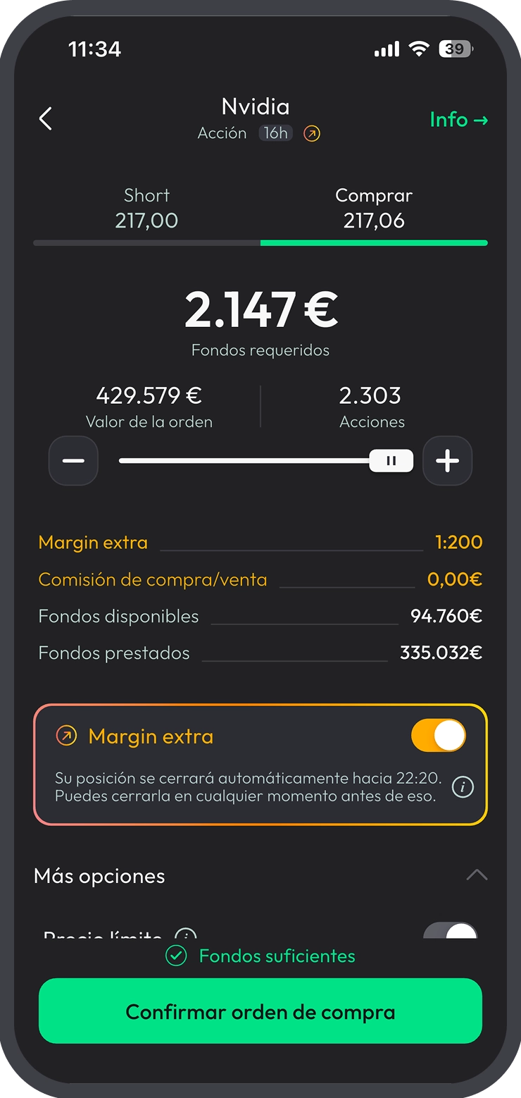 extra margin mobile